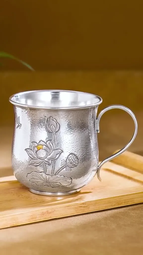 Qinghe silver cup