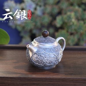 Four Seasons Silver Teapot — view 1